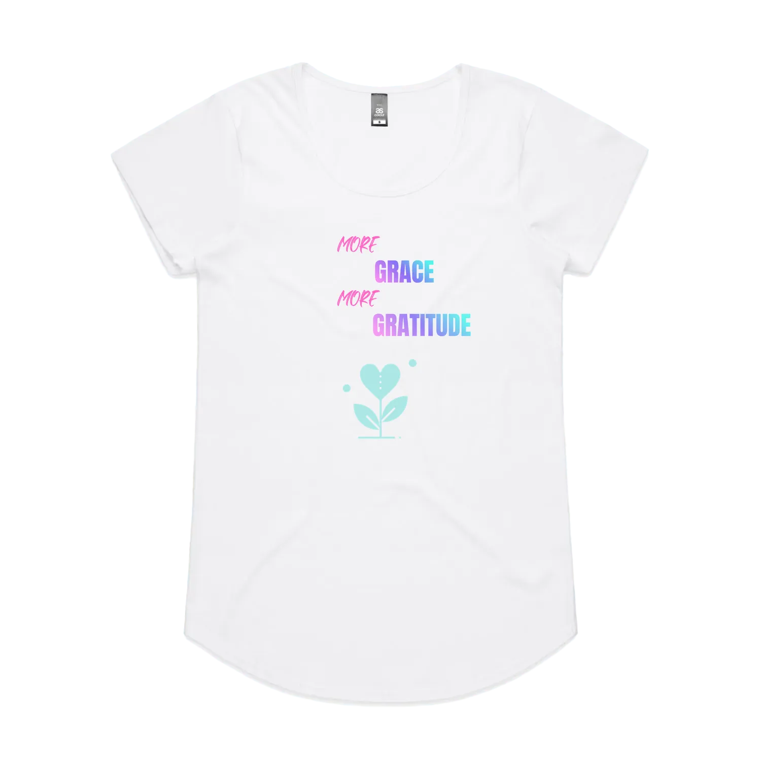 White front flat lay