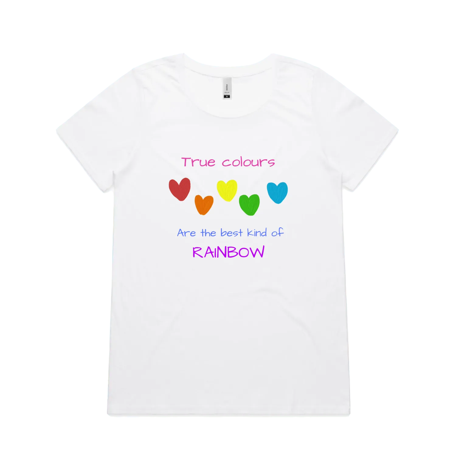 White front flat lay