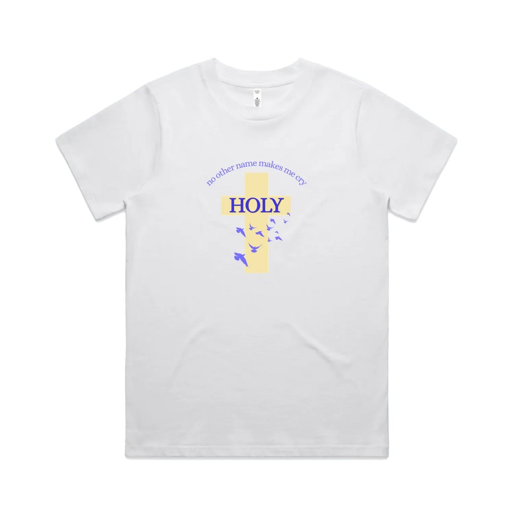White front flat lay
