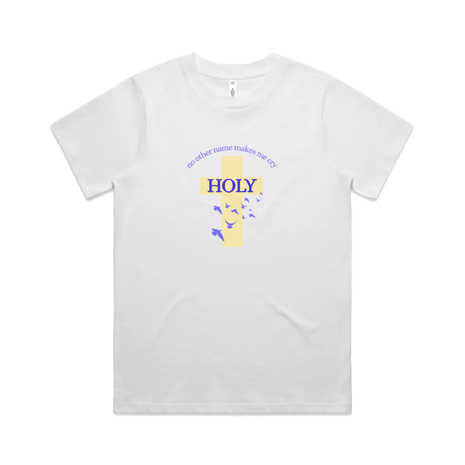 White front flat lay