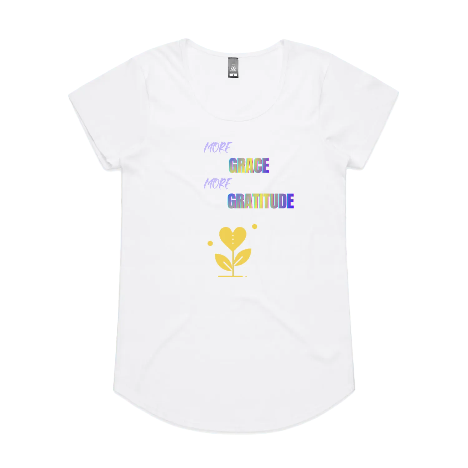 White front flat lay