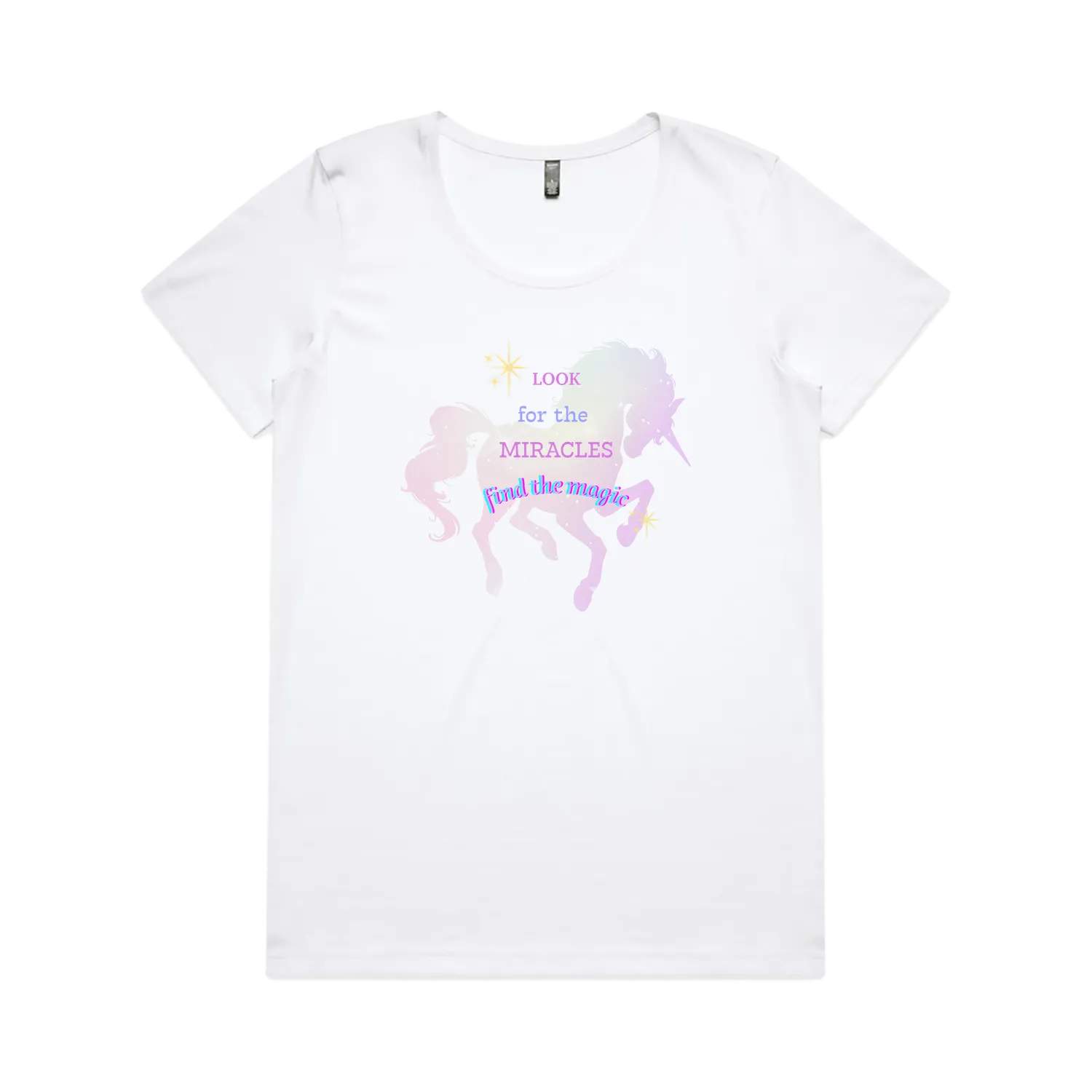 White front flat lay