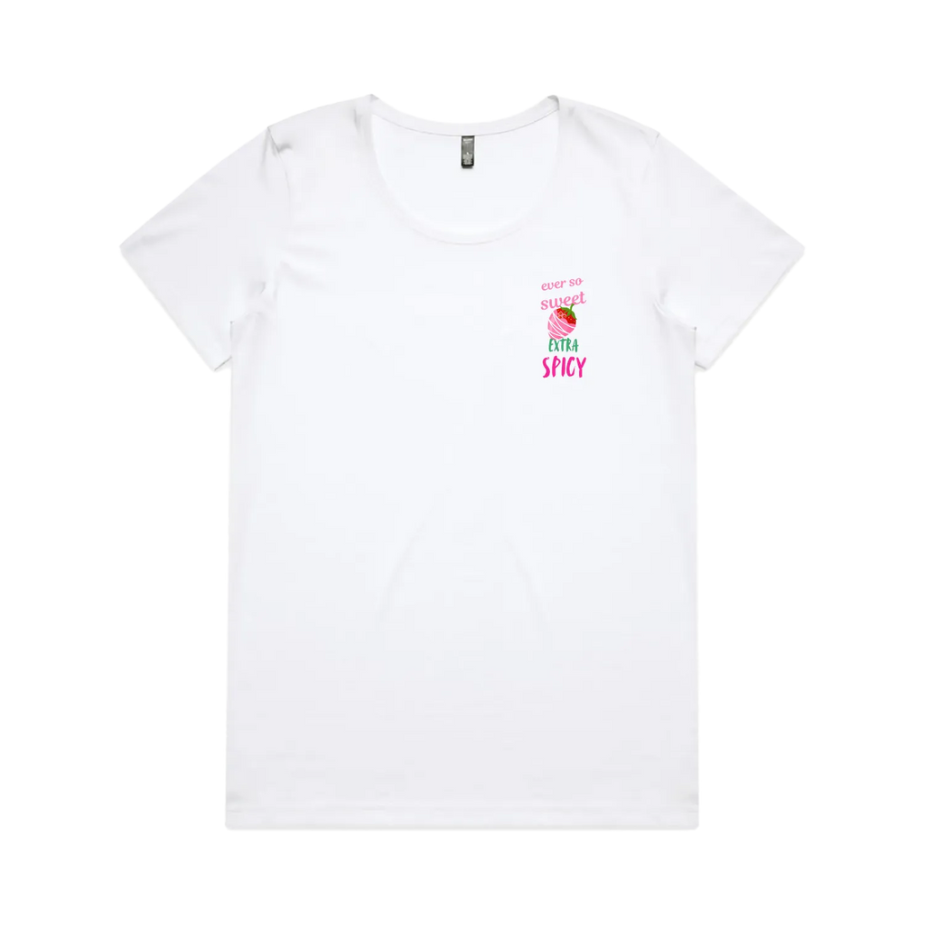 White front flat lay