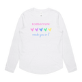White front flat lay
