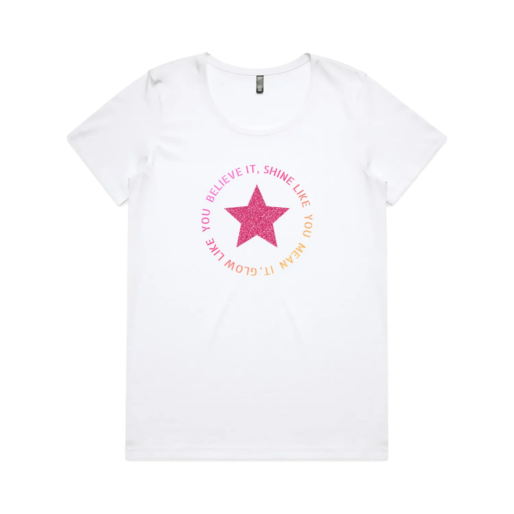 White front flat lay