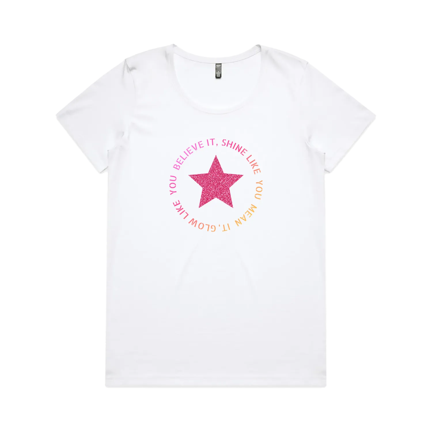 White front flat lay