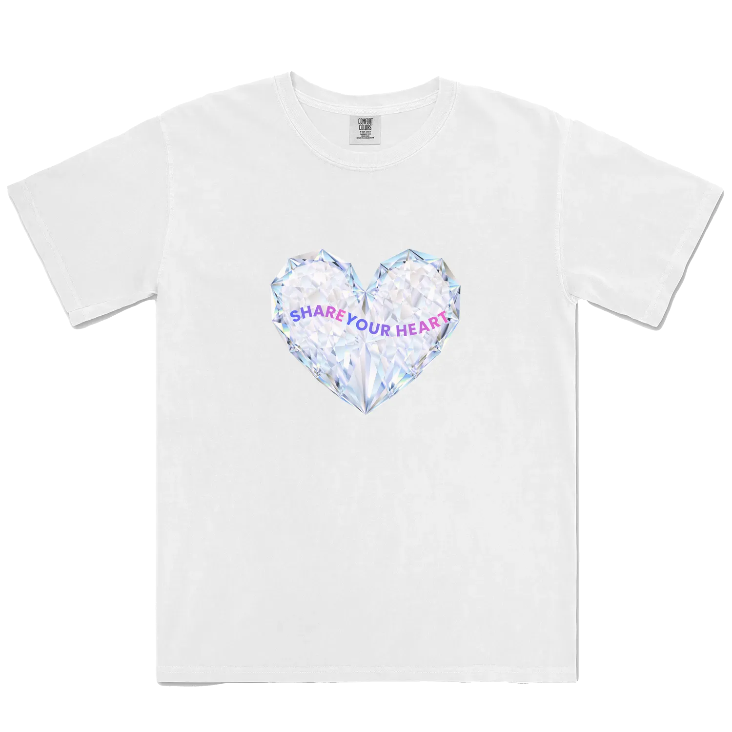 White front flat lay