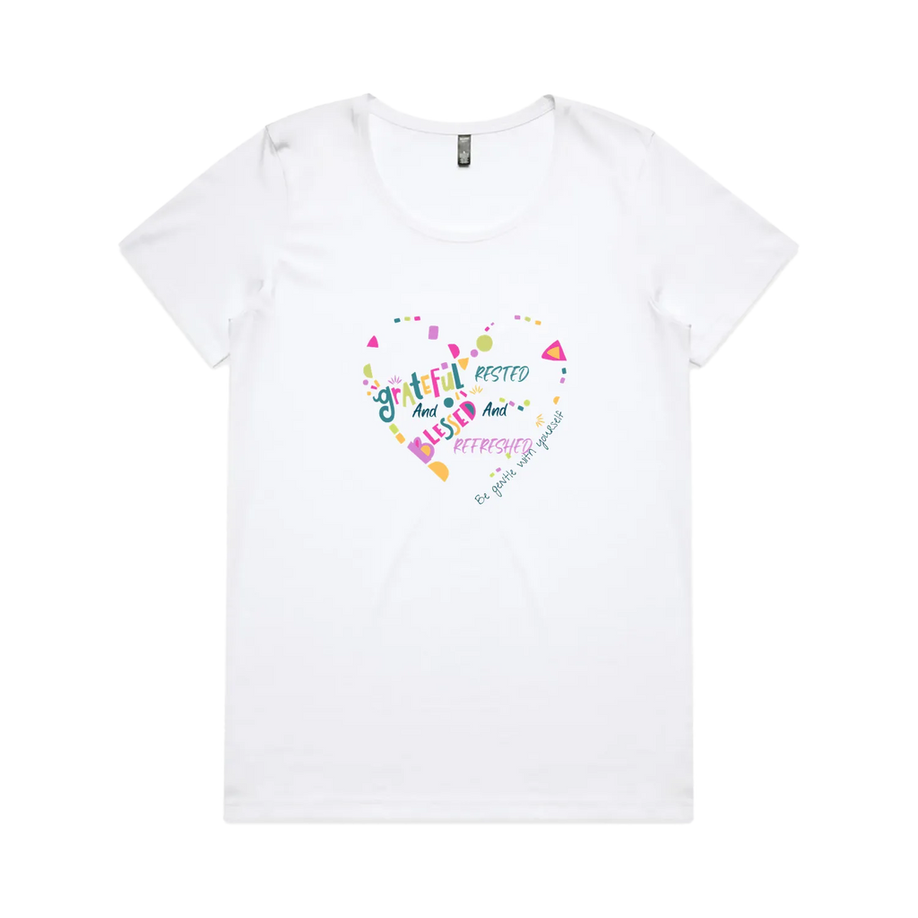 White front flat lay