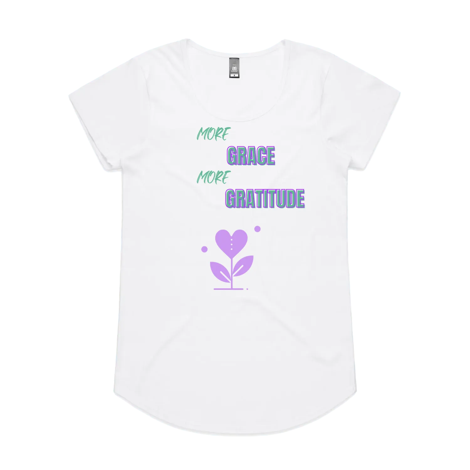 White front flat lay