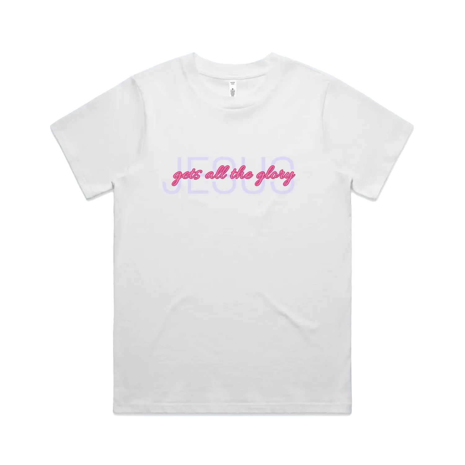 White front flat lay