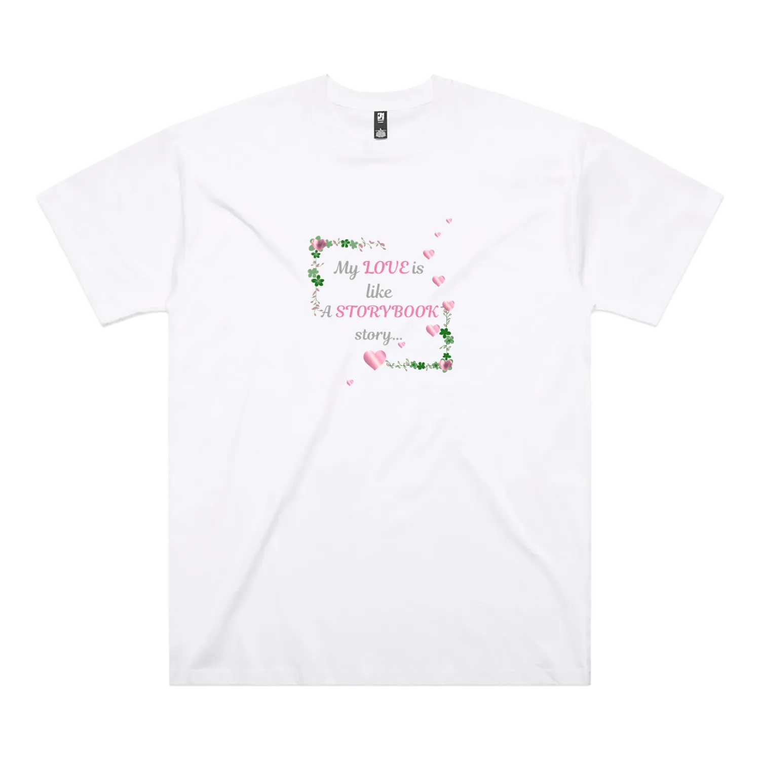 White front flat lay