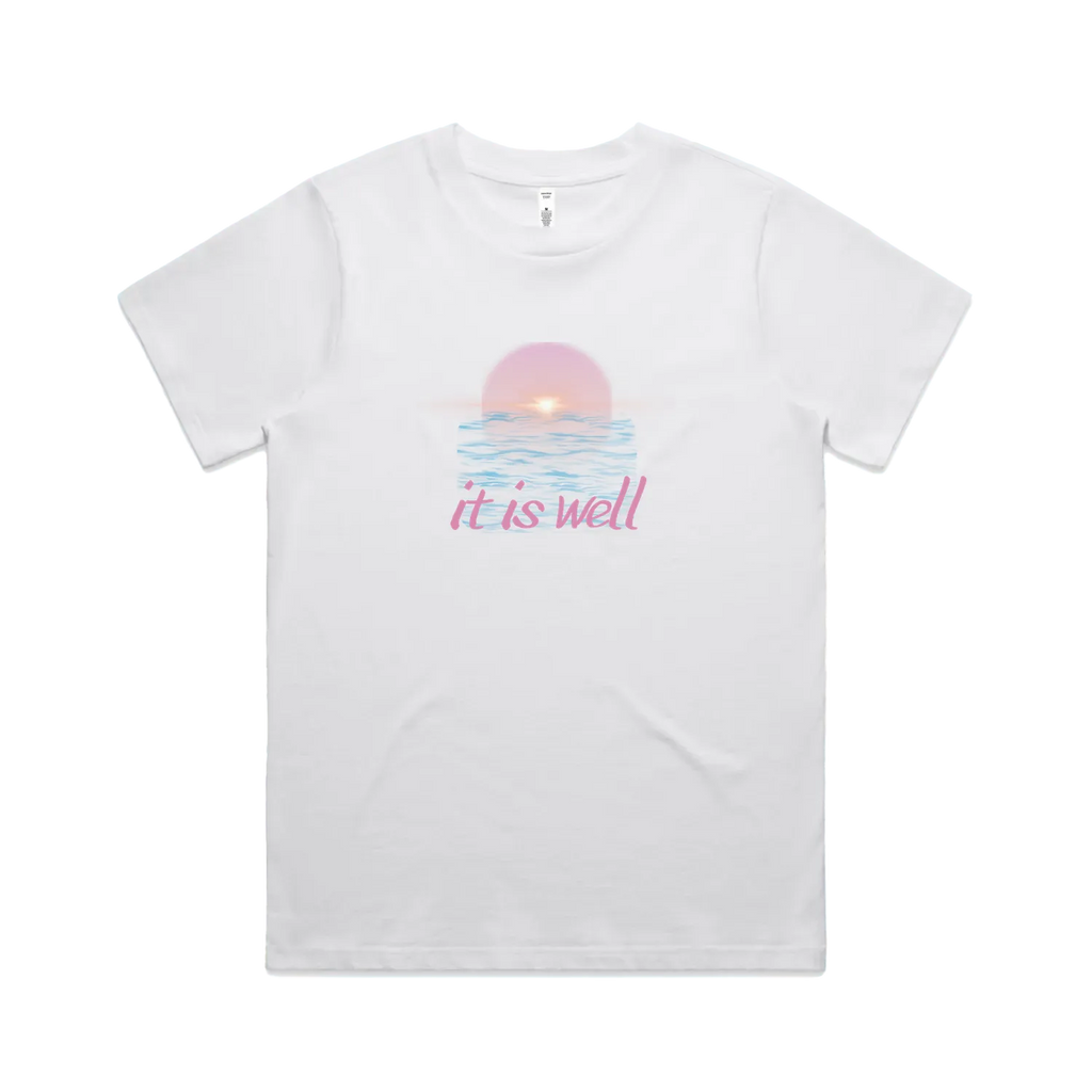 White front flat lay