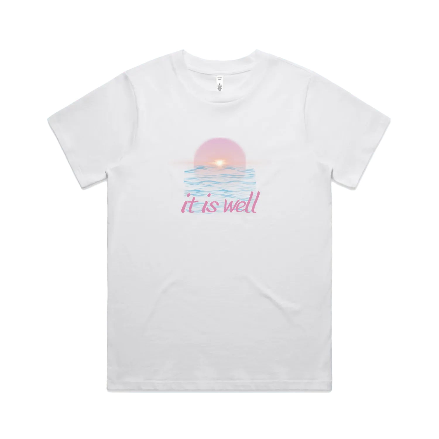 White front flat lay