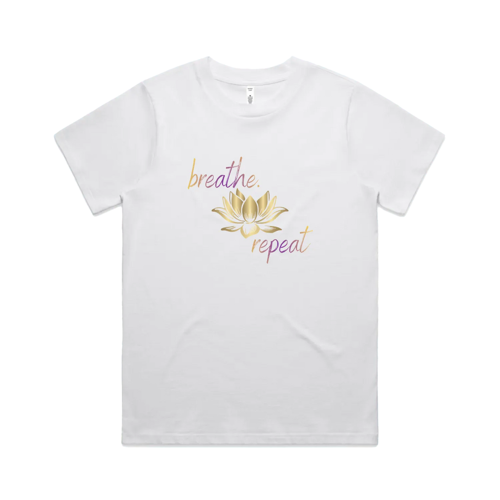 White front flat lay