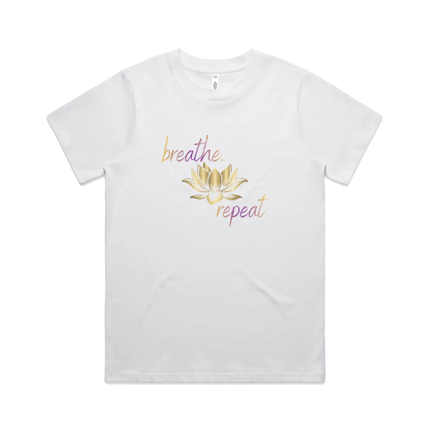 White front flat lay