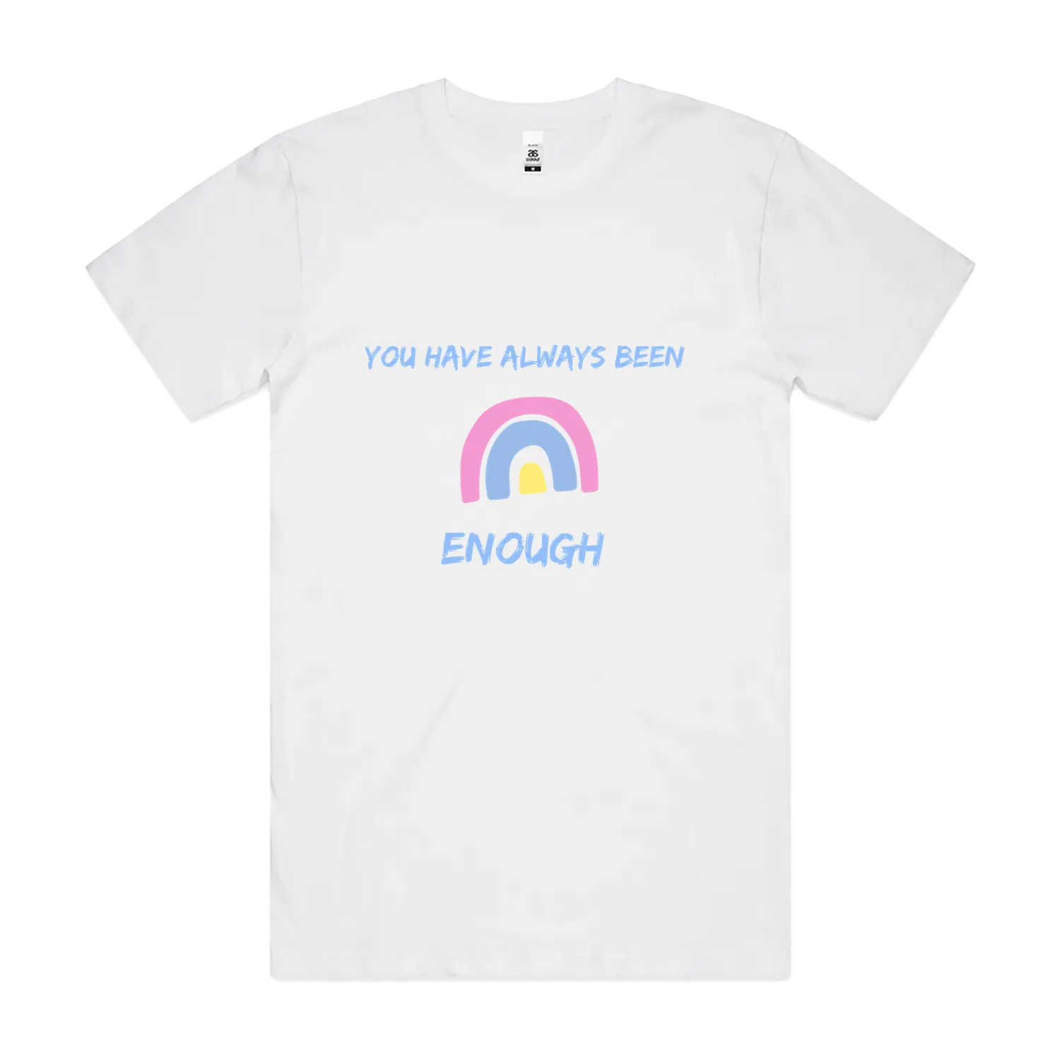 White front flat lay