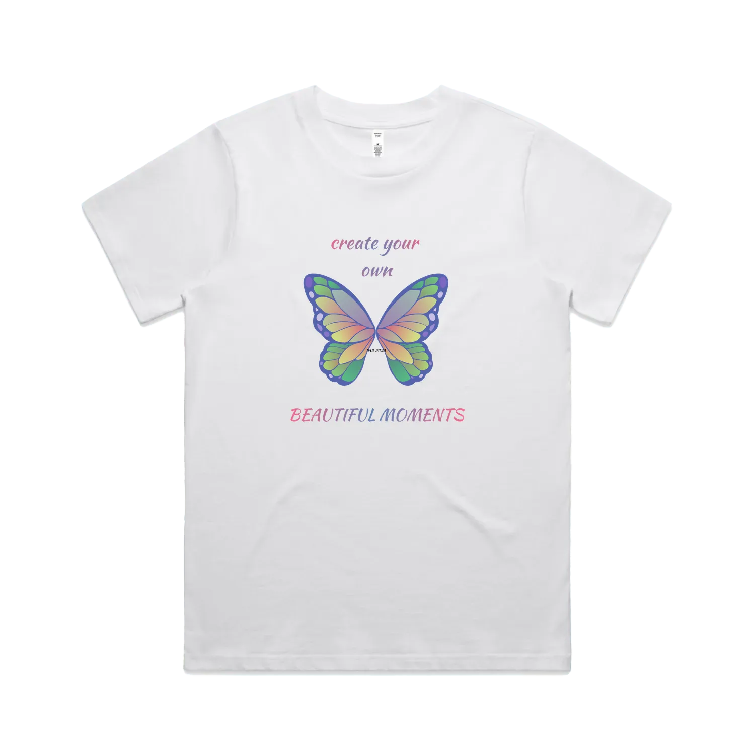 White front flat lay