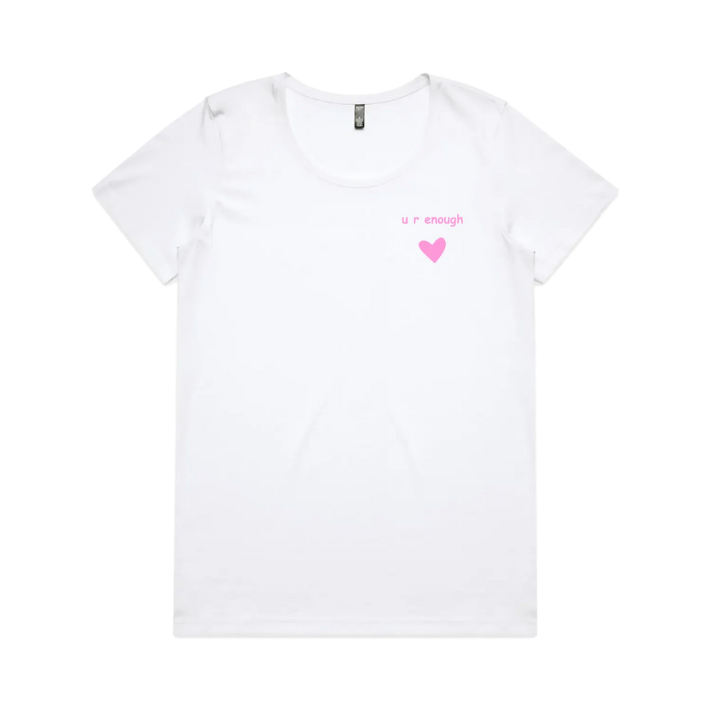 White front flat lay