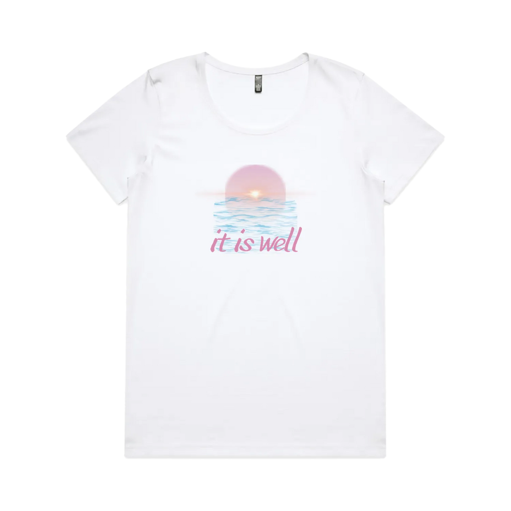 White front flat lay