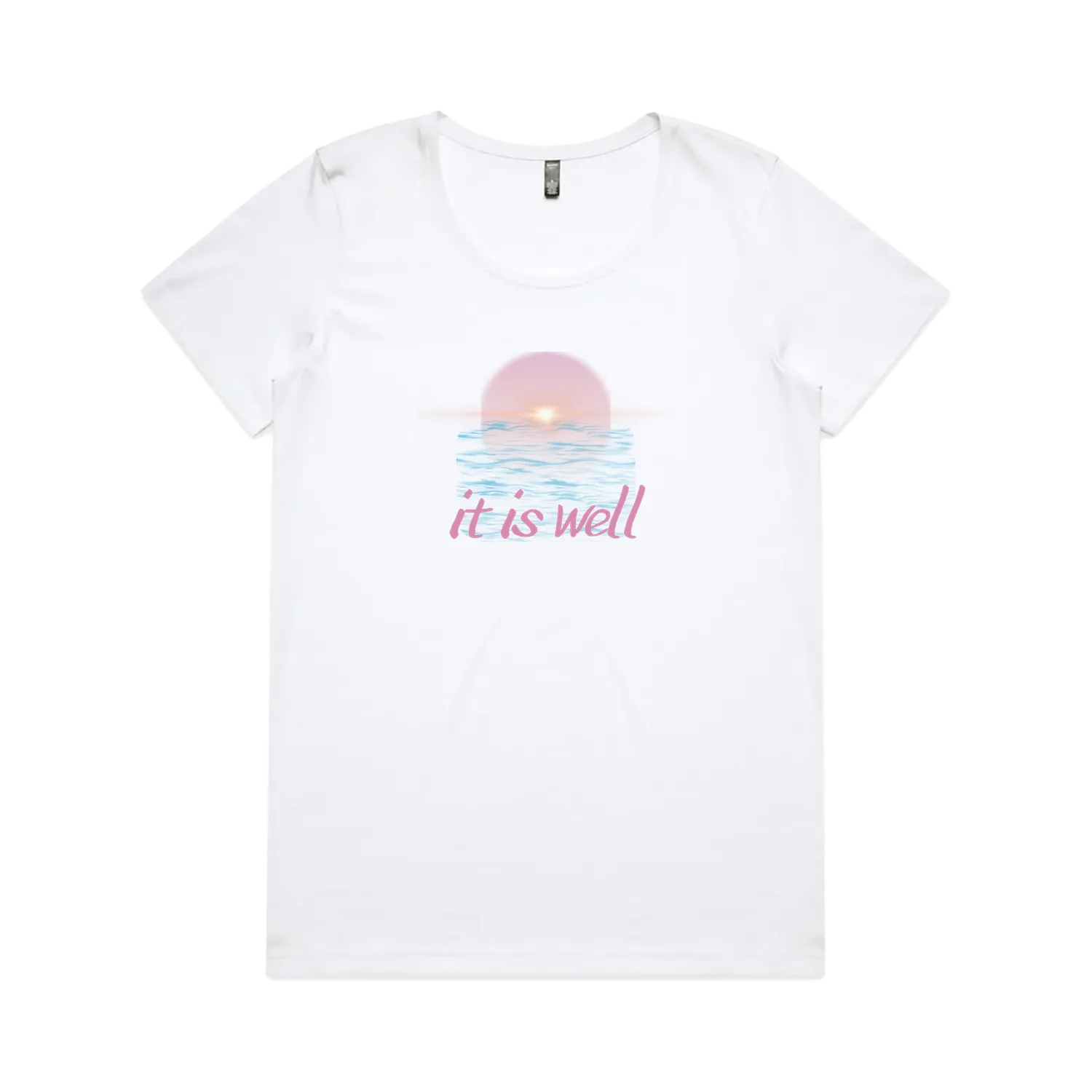 White front flat lay