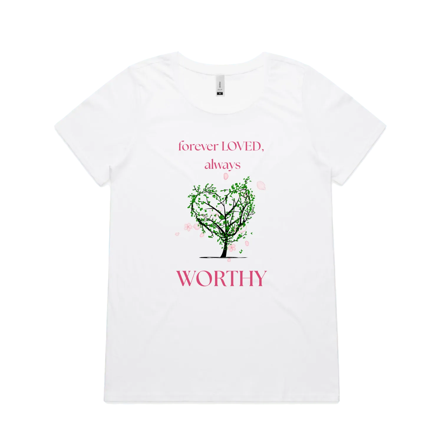 White front flat lay