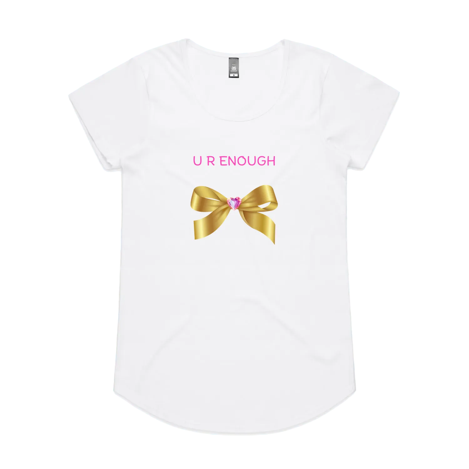 White front flat lay