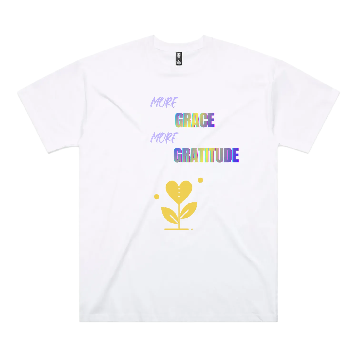 White front flat lay