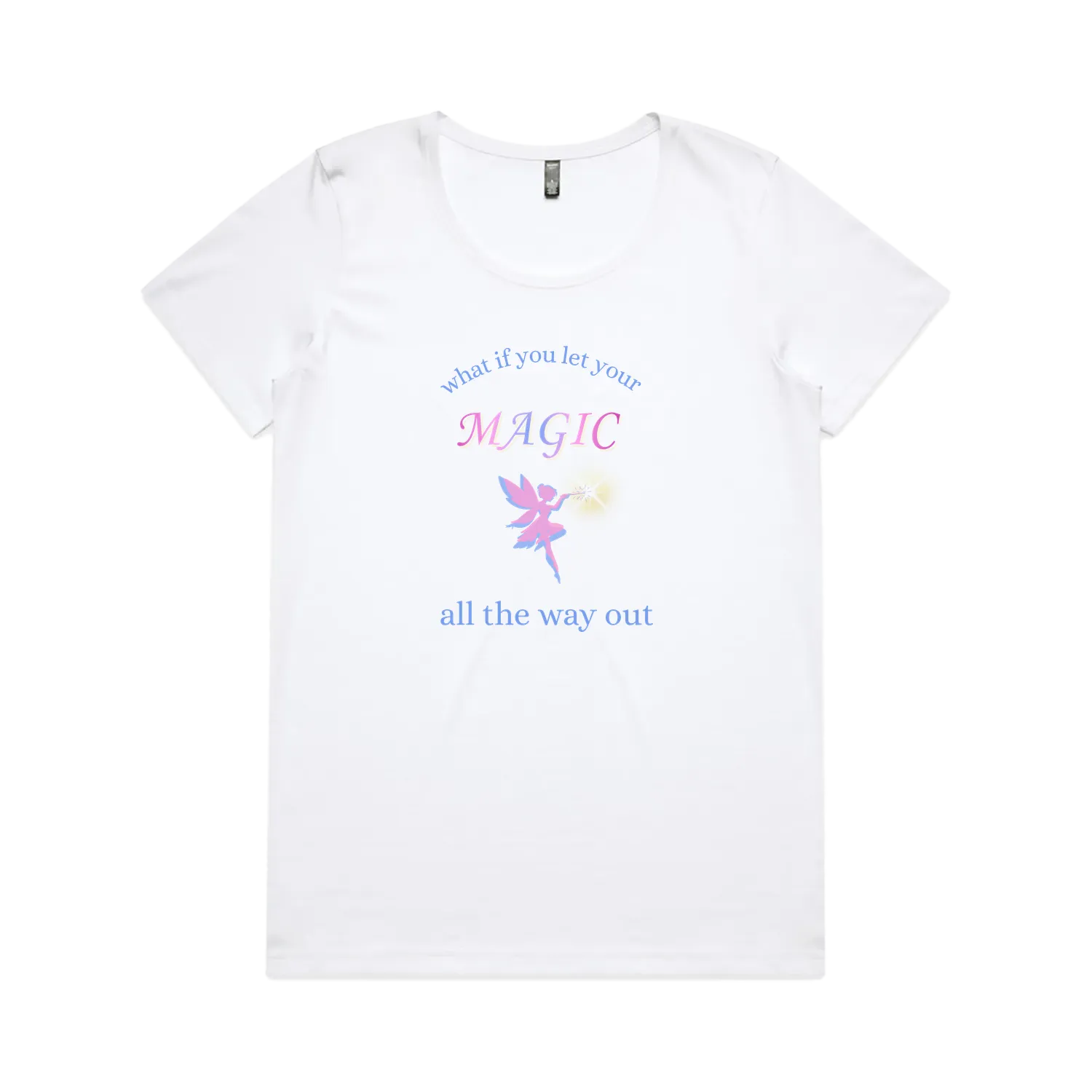 White front flat lay