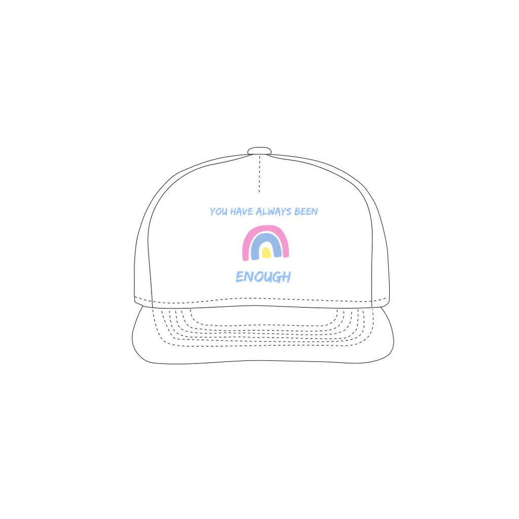 White front flat lay