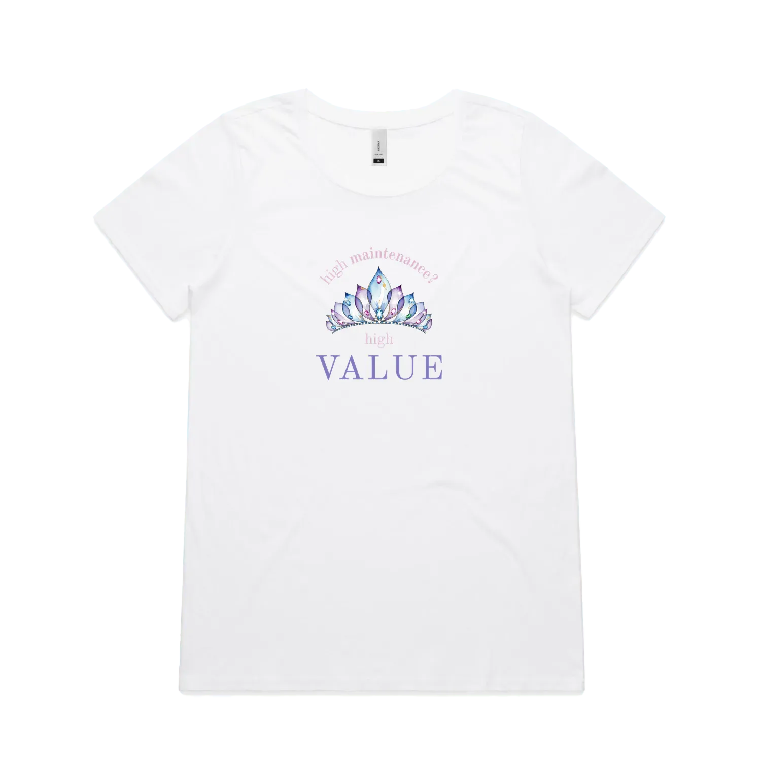 White front flat lay