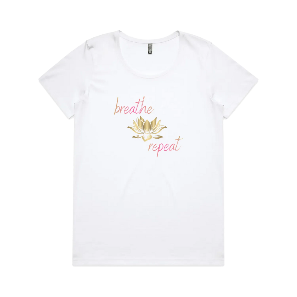 White front flat lay