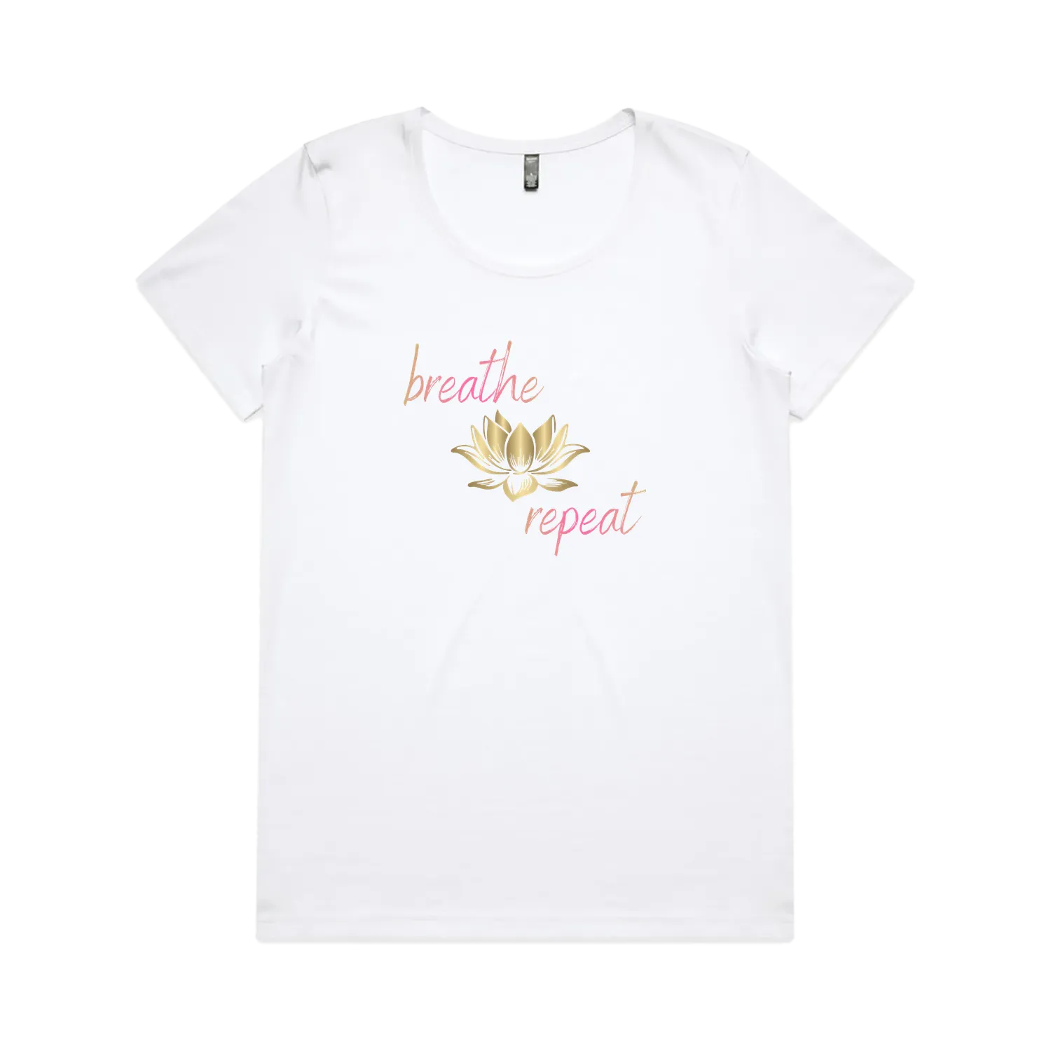 White front flat lay