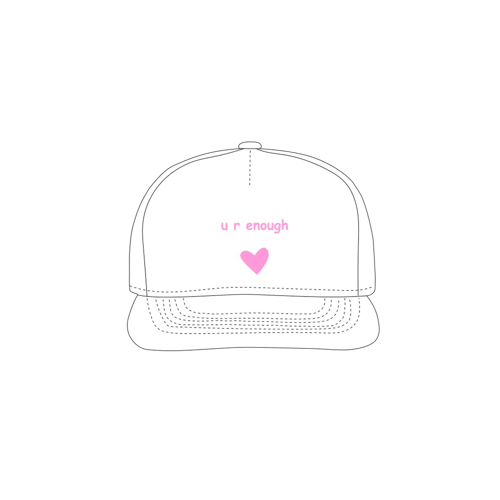 White front flat lay