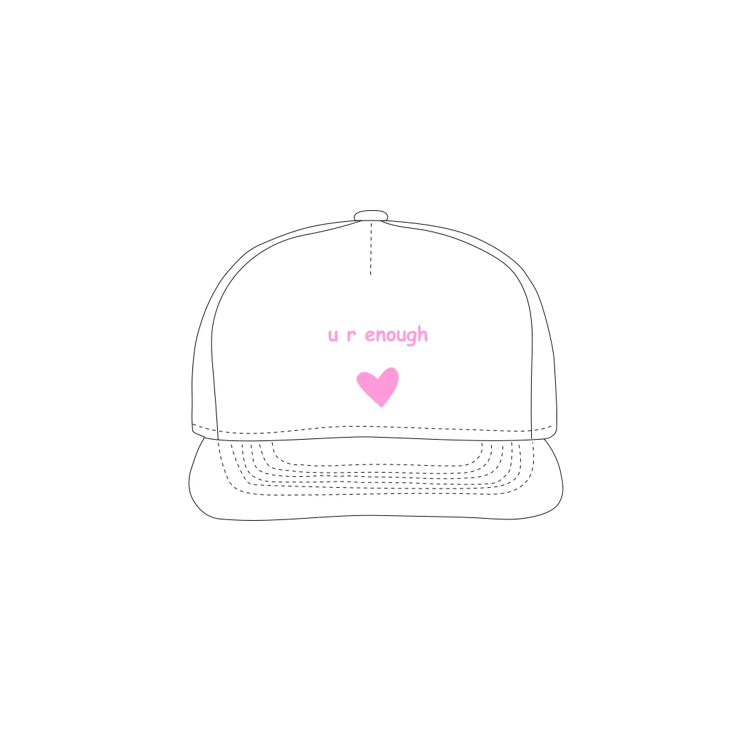 White front flat lay