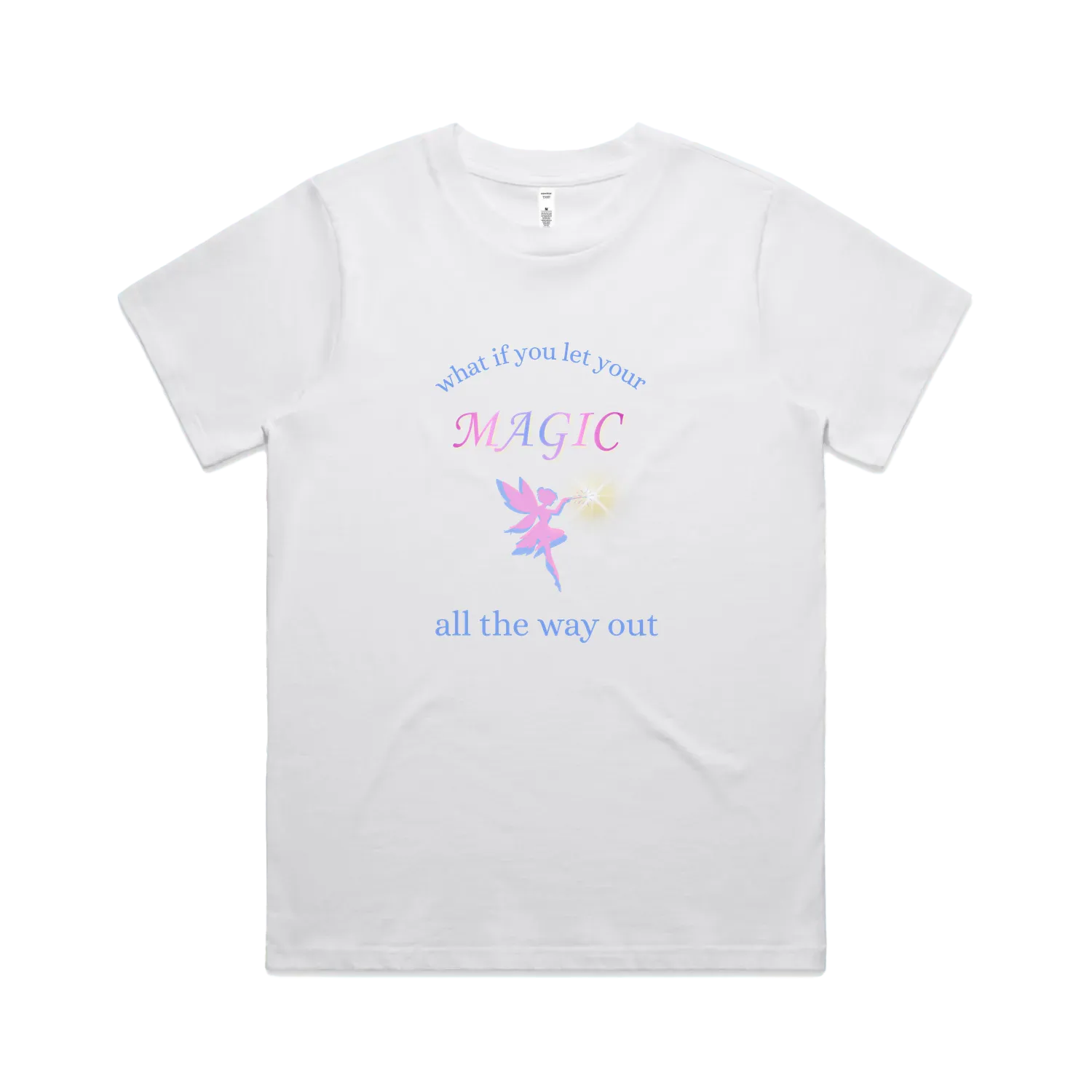 White front flat lay