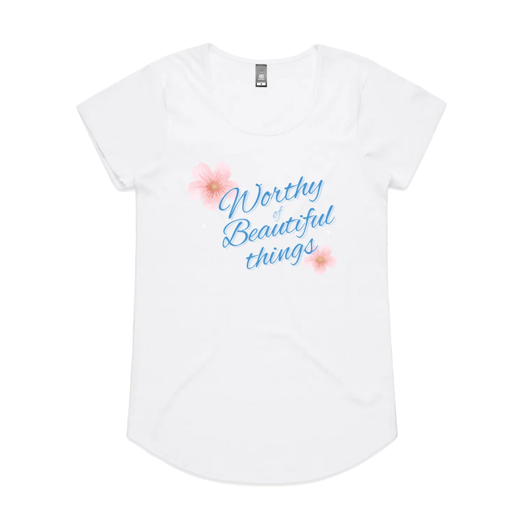 White front flat lay