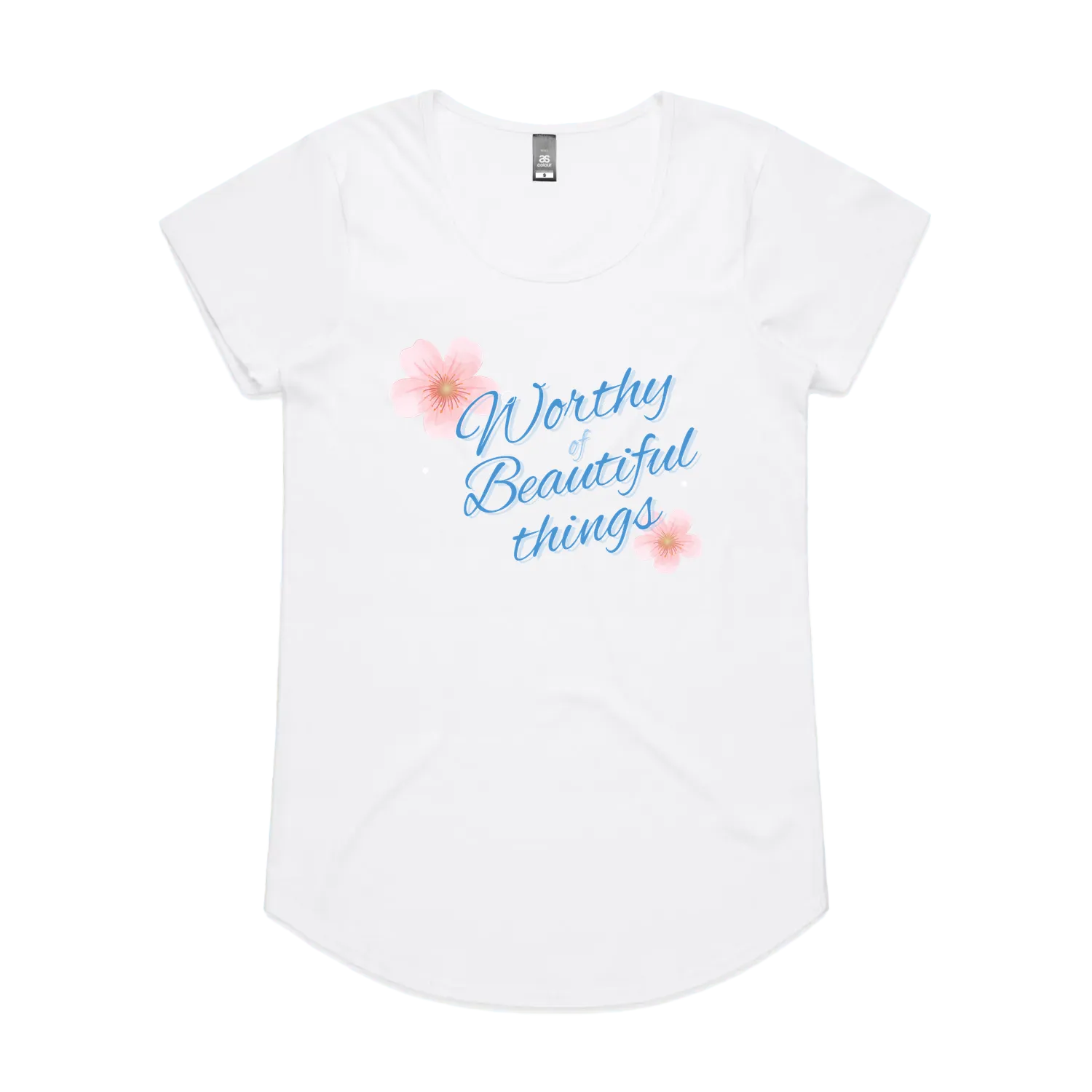 White front flat lay