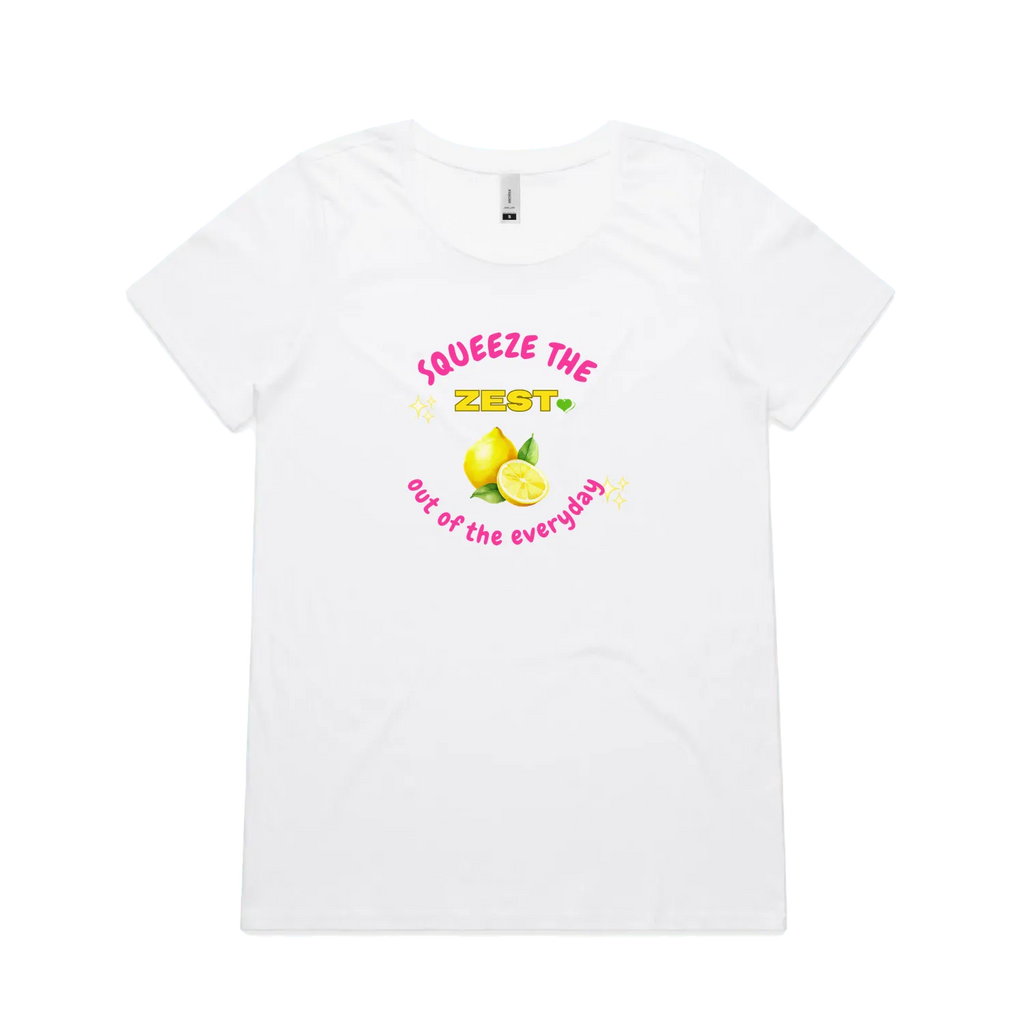 White front flat lay