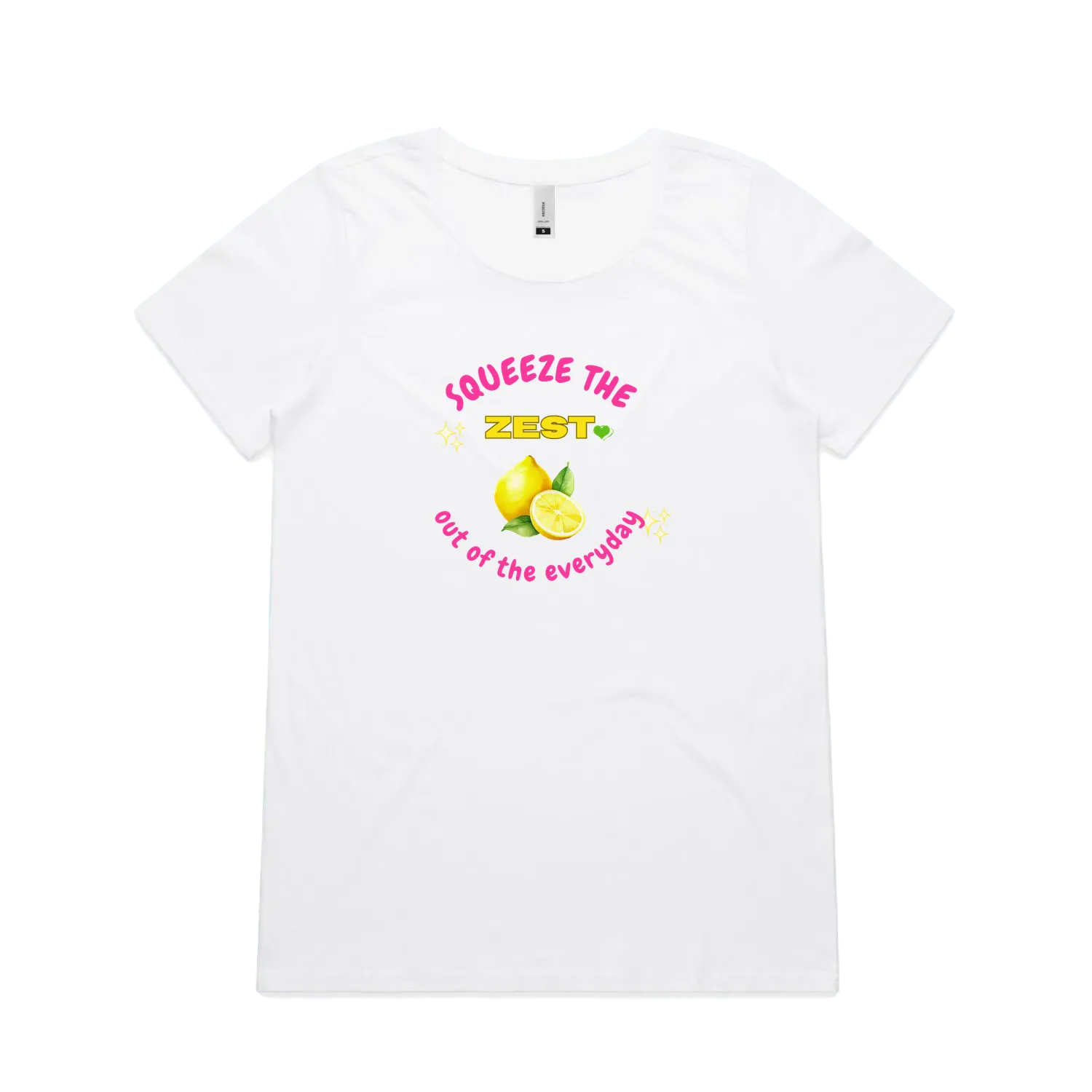 White front flat lay