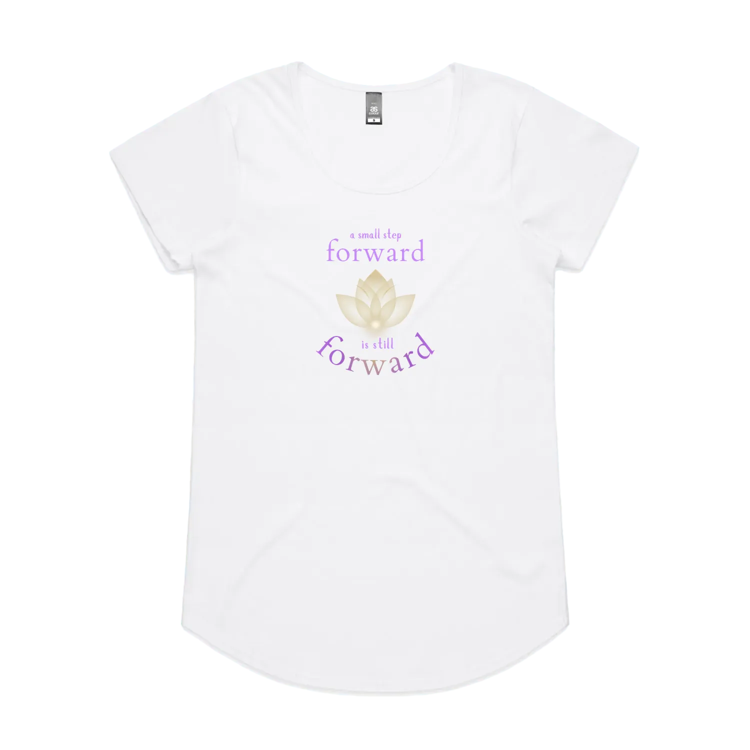 White front flat lay