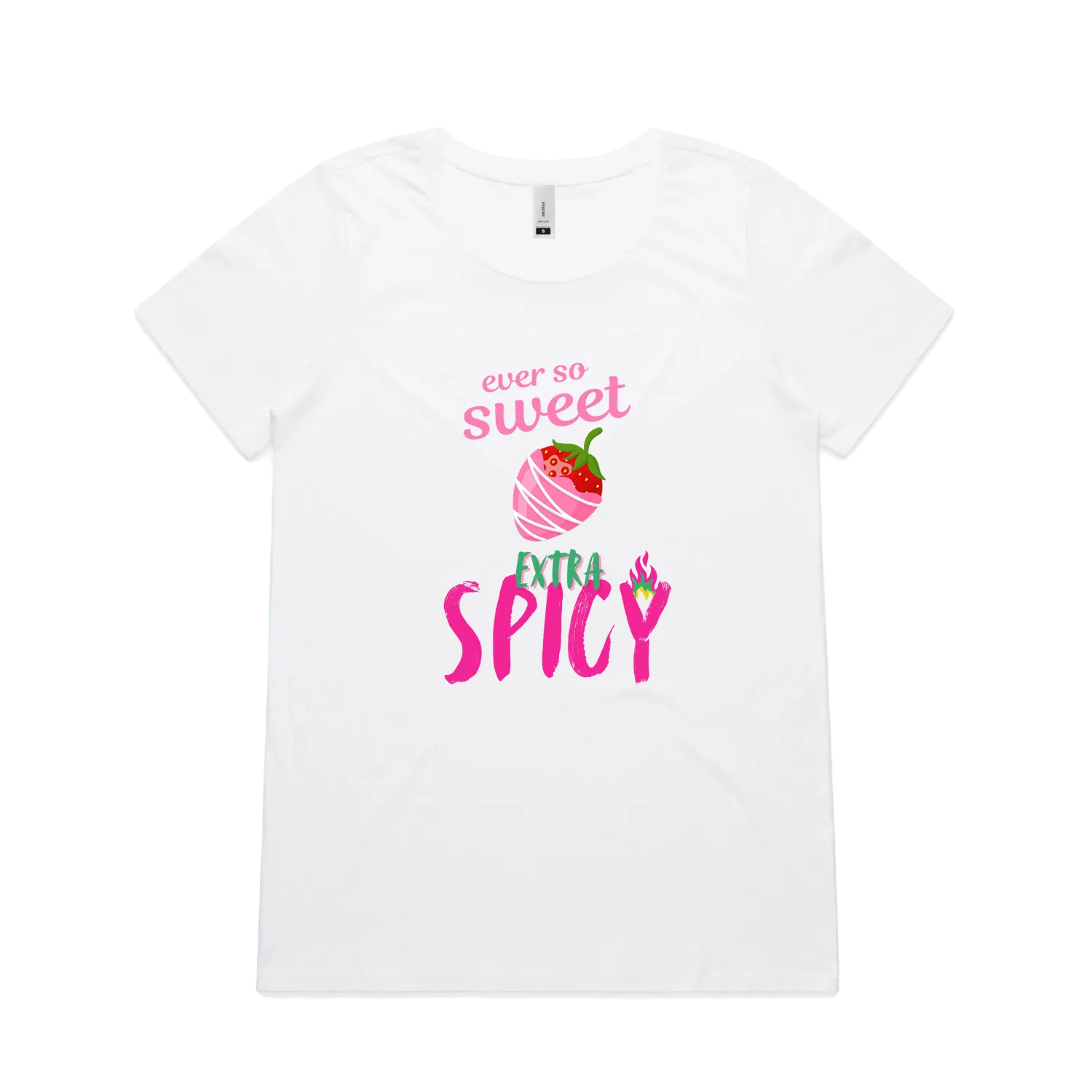 White front flat lay