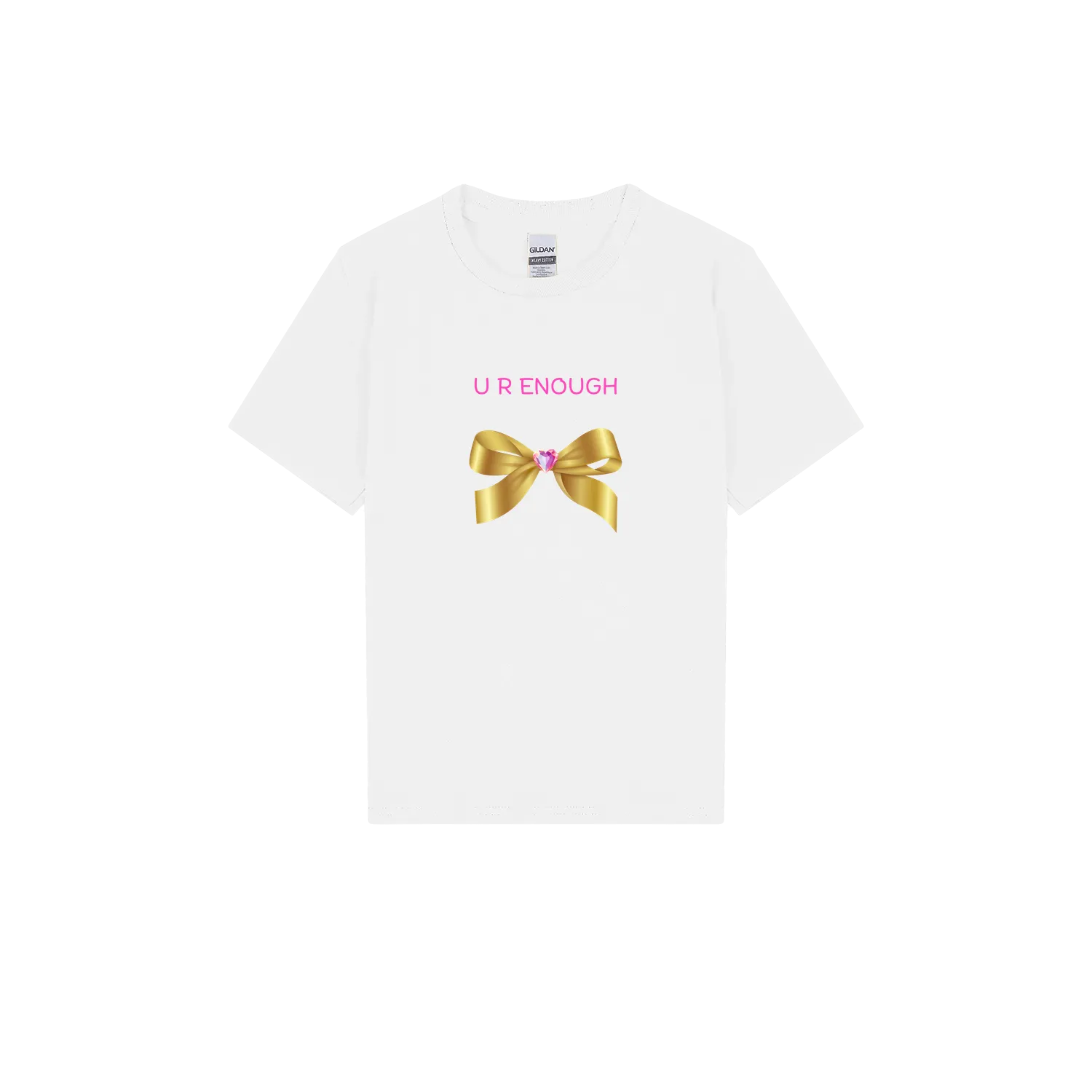White front flat lay