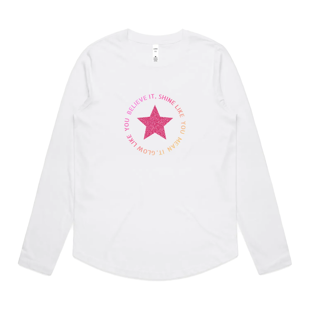 White front flat lay