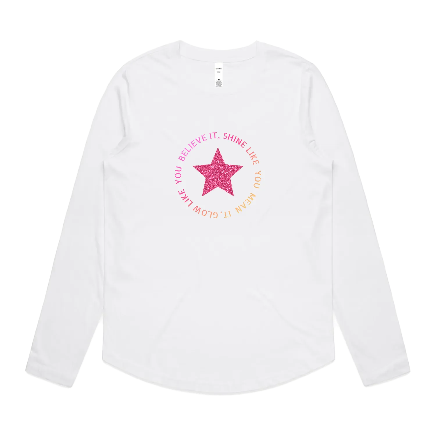 White front flat lay