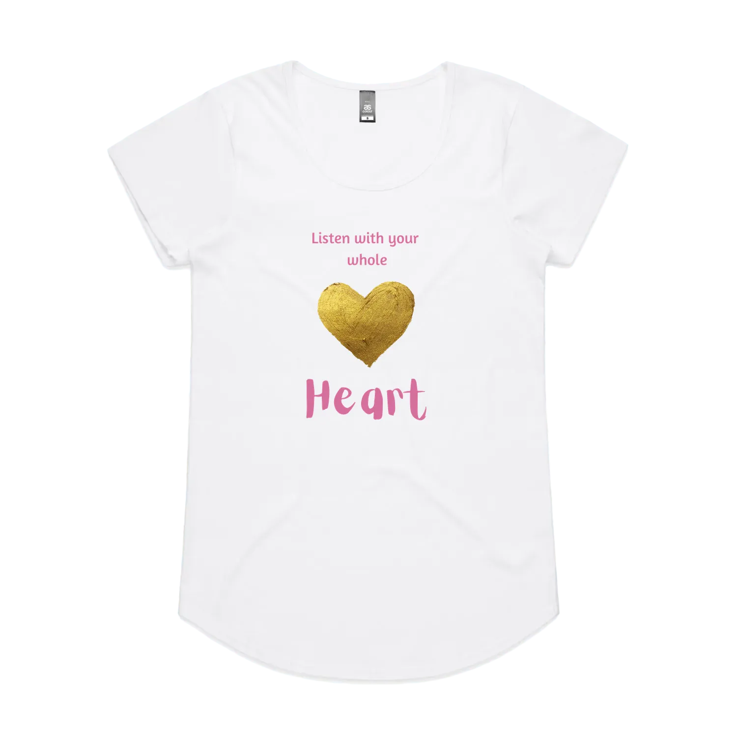 White front flat lay