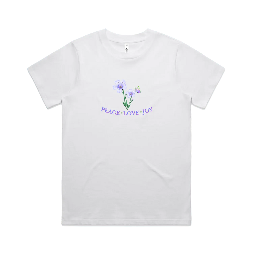 White front flat lay