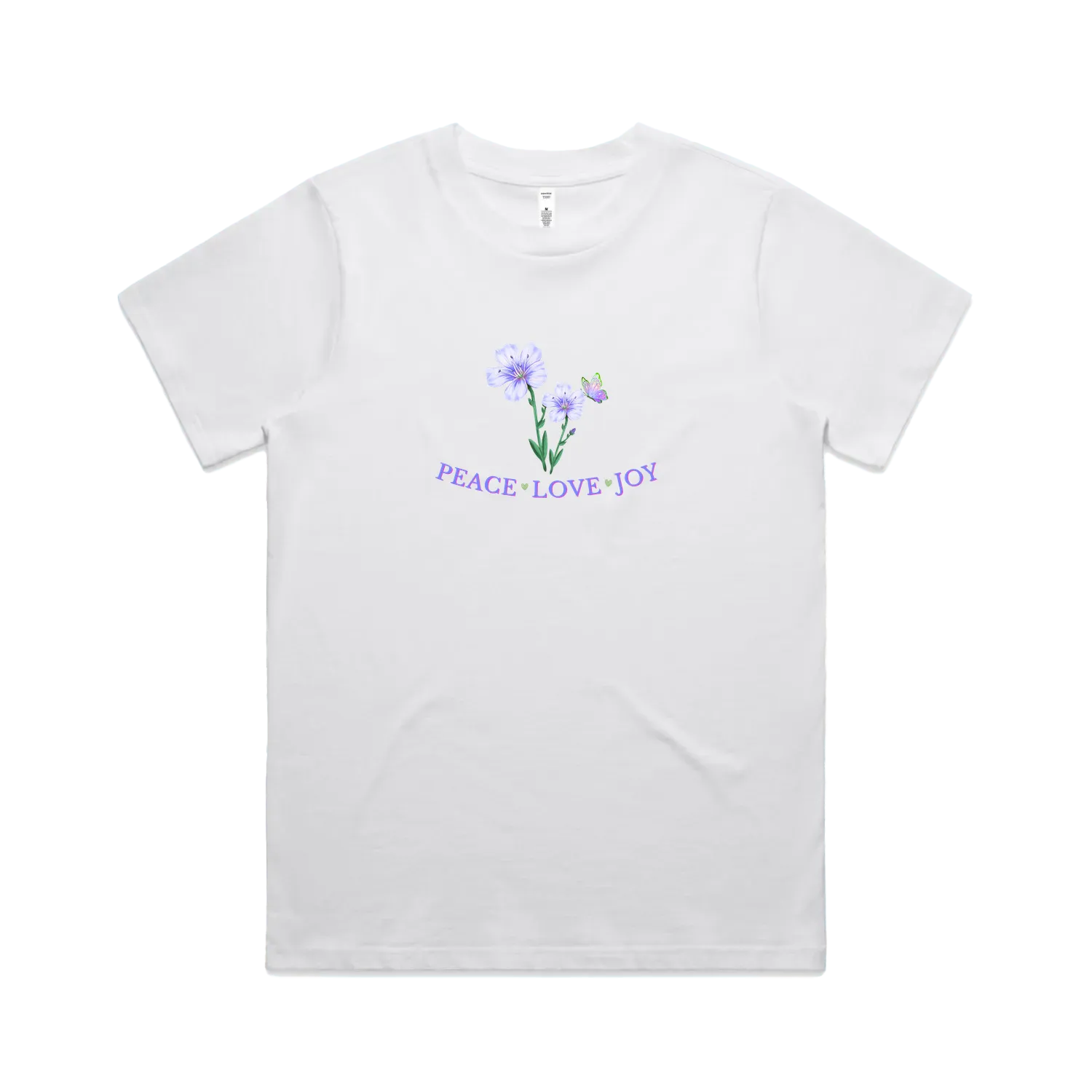 White front flat lay