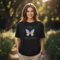 Beautiful Moments Butterfly Black Boyfriend Tee