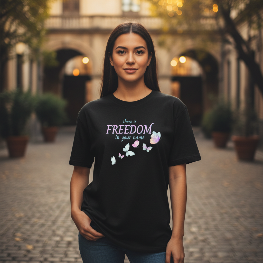 Black Tee Lifestyle Mockup