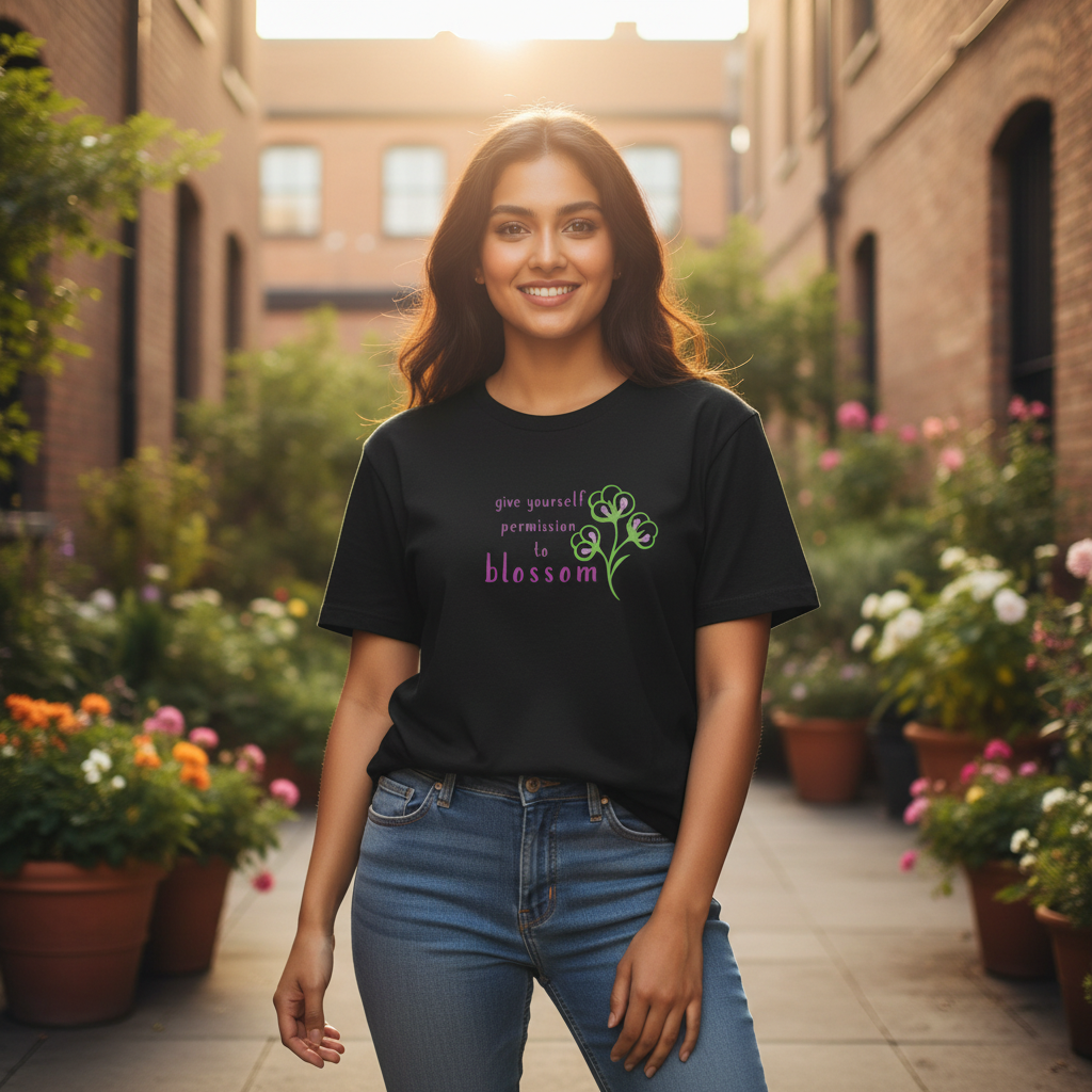 Blossom Tee - Lifestyle Mockup